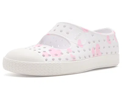 Native Shoes Jefferson Juniper Print (toddler) Kid's Shoes Shell White/shell White/hearts Fireworks : 5 Toddler M