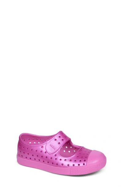 Native Shoes Kids'  Jefferson Juniper Water Friendly Perforated Slip-on In Pink