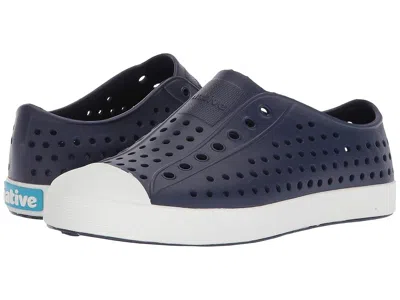 Native Shoes Jefferson (little Kid/big Kid) Kid's Shoes Regatta Blue/shell White : 13 Little Kid M, Synthetic