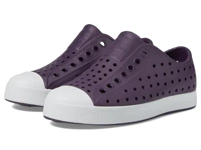 Native Shoes Jefferson (little Kid/big Kid) Kid's Shoes Velvet Purple /shell White : 6 Big Kid M, Synthetic