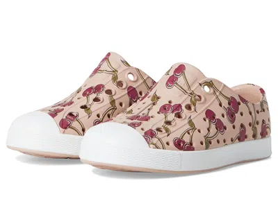 Native Shoes Jefferson Print (toddler) Kid's Shoes Chameleon Pink/shell White/root Cherry : 4 Toddler M, Syntheti