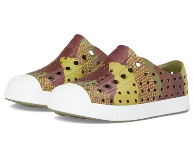 Native Shoes Jefferson Print (toddler) Kid's Shoes Rookie Green/shell White/bitter Seaweed Camo : 6 Toddler M, Sy