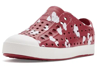 Native Shoes Jefferson Print (toddler) Kid's Shoes Ruby Red/shell White/heart Fireworks: 5 Toddler M