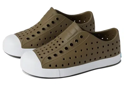 Native Shoes Jefferson Slip-on Sneakers (toddler/little Kid) Kids Shoes Utili Green/shell White : 6 Toddler M, Sy