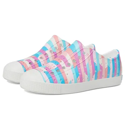 Native Shoes Jefferson Sneaker Kids Multi Striped Perforated Casual Gbo3267