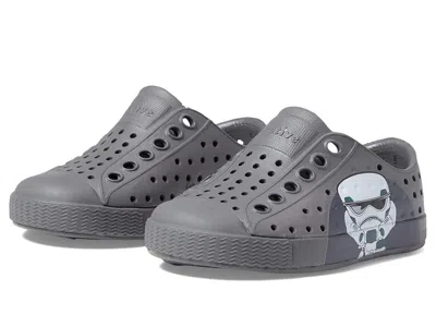Native Shoes Jefferson Star Wars Block (toddler) Kid's Shoes Dublin Grey/dublin Grey/darth Bff: 7 Toddler M In Gray