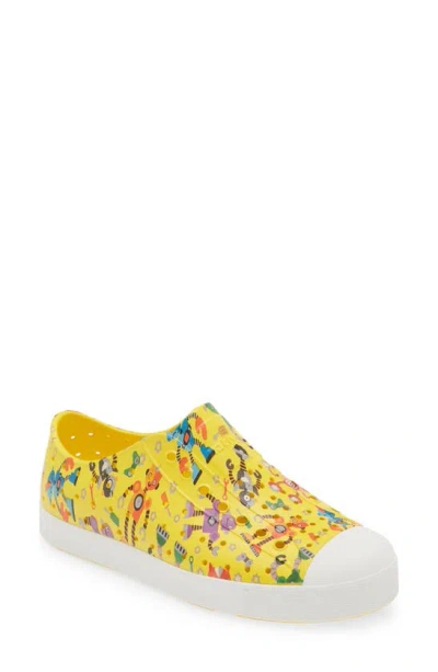 Native Shoes Kids' Jefferson Sugarlite Slip-on Sneaker In Yellow Bots