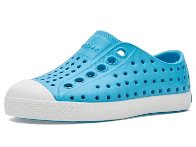 Native Shoes Jefferson (toddler/little Kid) Kid's Shoes Aquarius Blue/shell White : 7 Toddler M, Synthetic