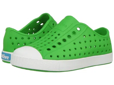 Native Shoes Jefferson (toddler/little Kid) Kid's Shoes Grasshopper Green/shell White : 6 Toddler M, Synthetic