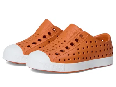Native Shoes Jefferson (toddler/little Kid) Kid's Shoes Mars Orange/shell White : 6 Toddler M, Synthetic