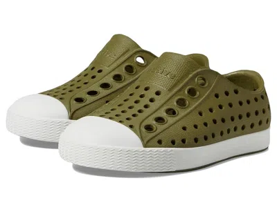 Native Shoes Jefferson (toddler/little Kid) Kid's Shoes Rookie Green/shell White : 7 Toddler M, Synthetic