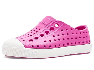Native Shoes Jefferson (toddler/little Kid) Kid's Shoes Samba Pink/shell White : 5 Toddler M, Synthetic