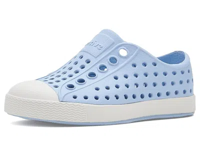 Native Shoes Jefferson (toddler/little Kid) Kid's Shoes Skyway Blue/shell White : 10 Toddler M, Synthetic