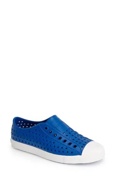 Native Shoes Jefferson Vegan Perforated Sneaker In Blue