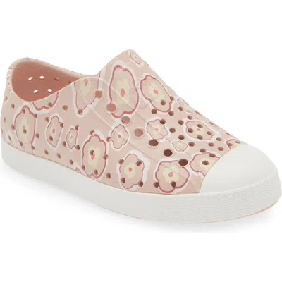 Native Shoes Jefferson Water Friendly Perforated Slip-on In Coral Multi