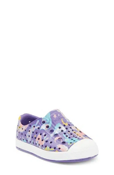 Native Shoes Jefferson Water Friendly Perforated Slip-on In Purple