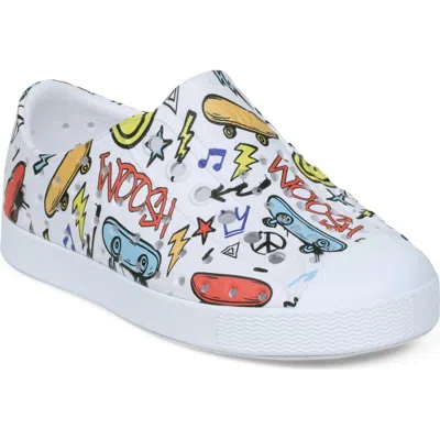 Native Shoes Jefferson Water Friendly Perforated Slip-on In White