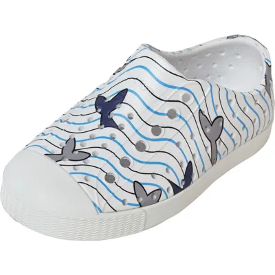 Native Shoes Jefferson Water Friendly Perforated Slip-on In Blue