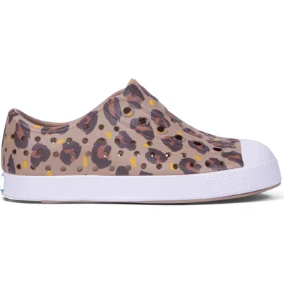 Native Shoes Jefferson Water Friendly Perforated Slip-on In Brown