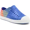 Native Shoes Jefferson Water Friendly Slip-on Sneaker In Blue/shell White/pink