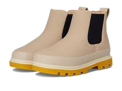 Native Shoes Kensington Chelsea (little Kid/big Kid) Kids Shoes Flax Tan/mash Brown/bone White : 4 Big Kid M, Syn