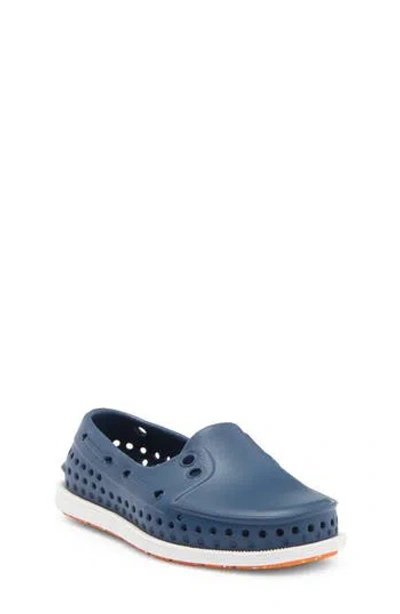 Native Shoes Kids' Howard Sugarlite Slip-on Sneaker In Frontier Blue/white/foxtail