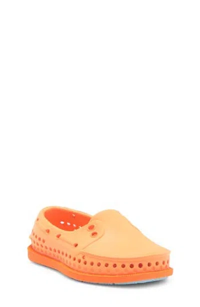 Native Shoes Kids' Howard Sugarlite Slip-on Sneaker In Papaya Orange/orange/sky