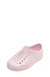 Native Shoes Kids' Jefferson Bling Glitter Slip-on Sneaker In Barely Pink Bling/barely Pink
