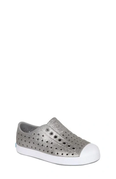 Native Shoes Kids' Jefferson Bling Slip-on Sneaker In Gray