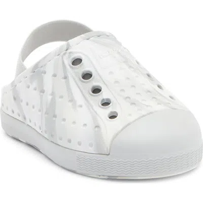 Native Shoes Kids' Jefferson French Terry Clog In White