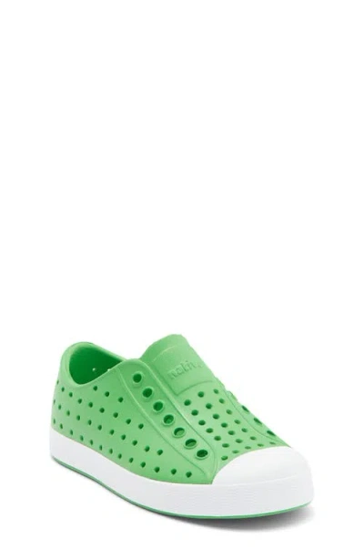 Native Shoes Kids' Jefferson Water Friendly Slip-on Sneaker In Green