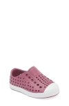 Native Shoes Kids' Jefferson Water Friendly Slip-on Sneaker In Twilight Pink/shell White