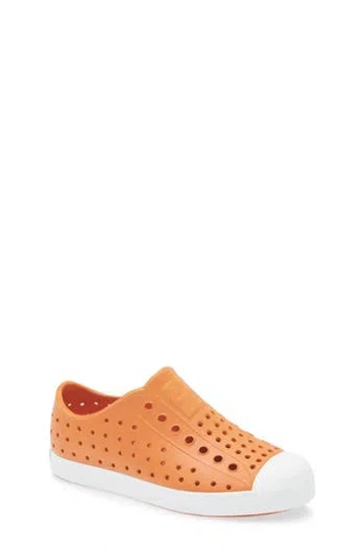 Native Shoes Kids' Jefferson Water Resistant Slip-on Sneaker In Orange