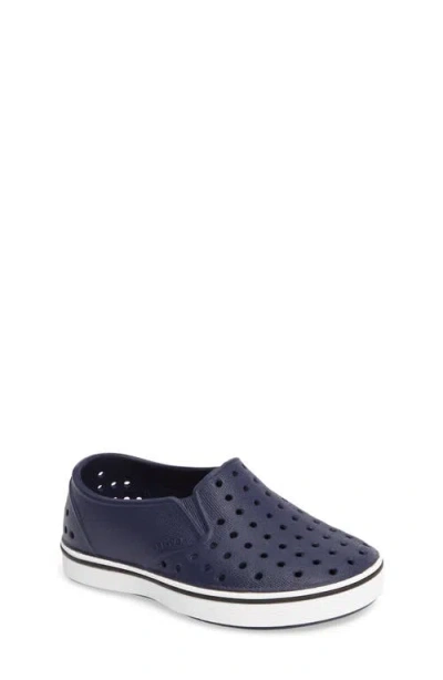 Native Shoes Kids' Miles Slip-on Sneaker In Regatta Blue/shell White