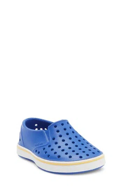 Native Shoes Kids' Miles Slip-on Sneaker In Uvbl/shlwht
