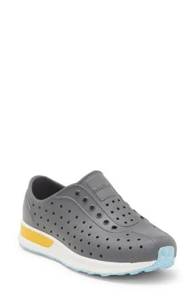 Native Shoes Kids' Robbie Sugarlite Slip-on Sneaker In Double Grey/shell White