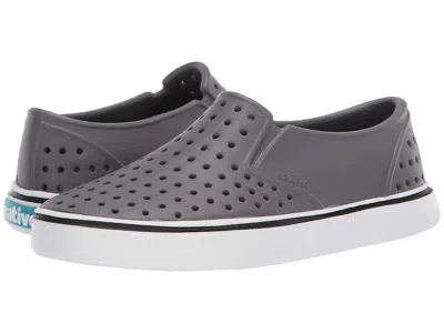 Native Shoes Miles Slip-on Sneakers (little Kid/big Kid) Kids Shoes Dublin Grey/shell White : 13 Little Kid M, Sy In Multi