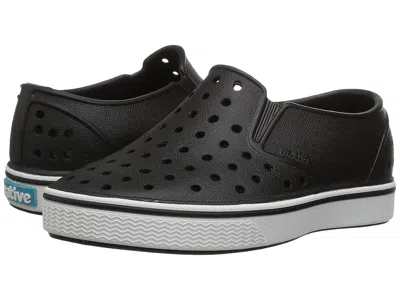 Native Shoes Miles Slip-on (toddler/little Kid) Kids Shoes Jiffy Black/shell White : 5 Toddler M, Synthetic