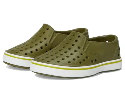 Native Shoes Miles Slip-on (toddler/little Kid) Kids Shoes Rookie Green/shell White : 7 Toddler M, Synthetic