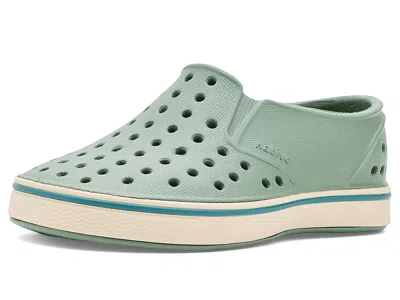 Native Shoes Miles (toddler) Kid's Shoes Relax Green/bone White : 4 Toddler M, Synthetic