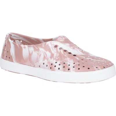 Native Shoes Miller Marbled Slip On Sneaker In Yellow