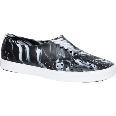 Native Shoes Miller Marbled Slip On Sneaker In Blue