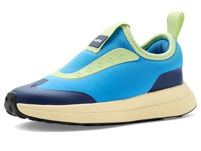 Native Shoes Robbie Dash (little Kid/big Kid) Kids Shoes Megamarine Blue/tapioca White/jiffy Black : 2 Little Kid
