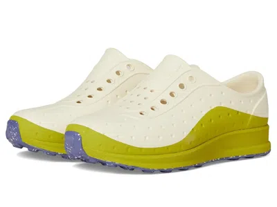 Native Shoes Robbie Roam (little Kid/big Kid) Kid's Shoes Bone White/seaweed Green/ink Speckle Rubber : 1 Little 