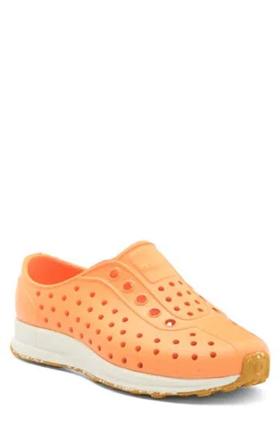Native Shoes Robbie Sugarlite Slip-on Shoe In Papaya Orange/shell White
