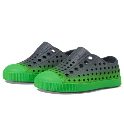 Native Shoes Kids' Youth  Jefferson Sneaker Gray Perforated Slip On Shoes Zogg232