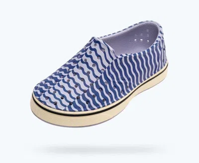 Native Shoes Kids' Youth  Miles Sneakers Purple Bloom Print Slip On Shoes Zap220