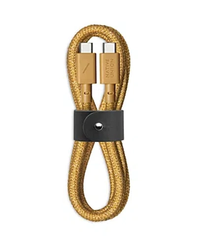 Native Union Belt C To C Charging Cable In Gold