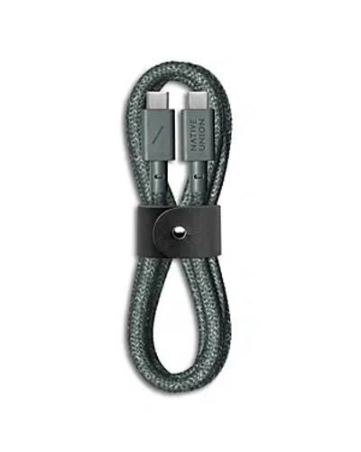 Native Union Belt C To C Charging Cable In Green
