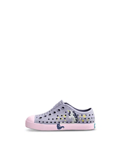 Native Unisex Jefferson Block Child Slip On Shoes - Baby, Toddler In Purple